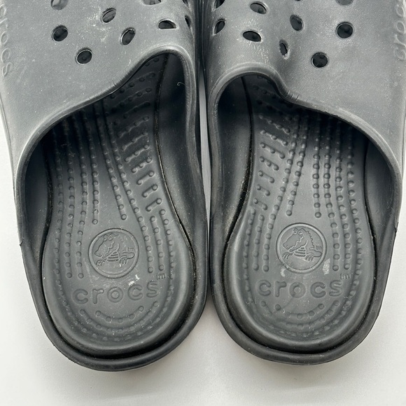 Rare CROCS Baya III Double Sole Slide Sandals Black Size Men Size 10 - Picture 11 of 11